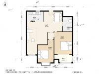 莘县路社区2室1厅1卫94.6㎡户型图