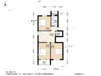 逍遥居3室1厅1卫79㎡户型图