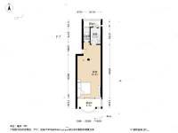 海湾花园(市南)1室1厅1卫56.5㎡户型图