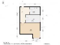 新湛一路小区1室0厅1卫31㎡户型图