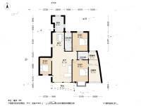 盈园广场3室2厅2卫166.7㎡户型图