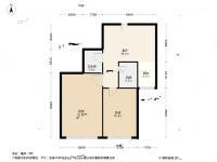 城建TOPTOWN鼎都2室1厅1卫98㎡户型图