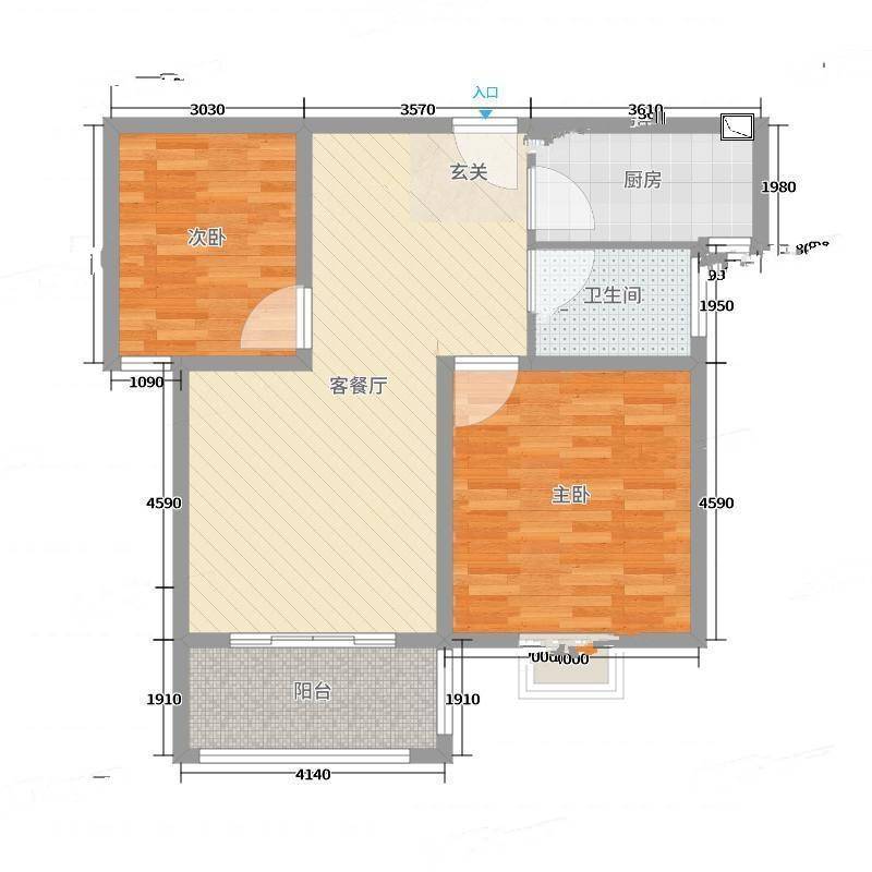 尚城雅居2室0厅0卫92㎡户型图