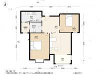 银丰唐郡紫薇园2室2厅1卫88.8㎡户型图