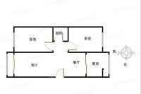 凤呜庄园2室2厅1卫户型图