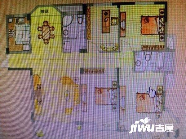 幸福时光二期4室2厅2卫122㎡户型图