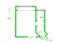 华岩雅居111室1厅1卫48㎡户型图