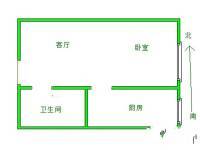 华岩雅居1室1厅1卫48㎡户型图