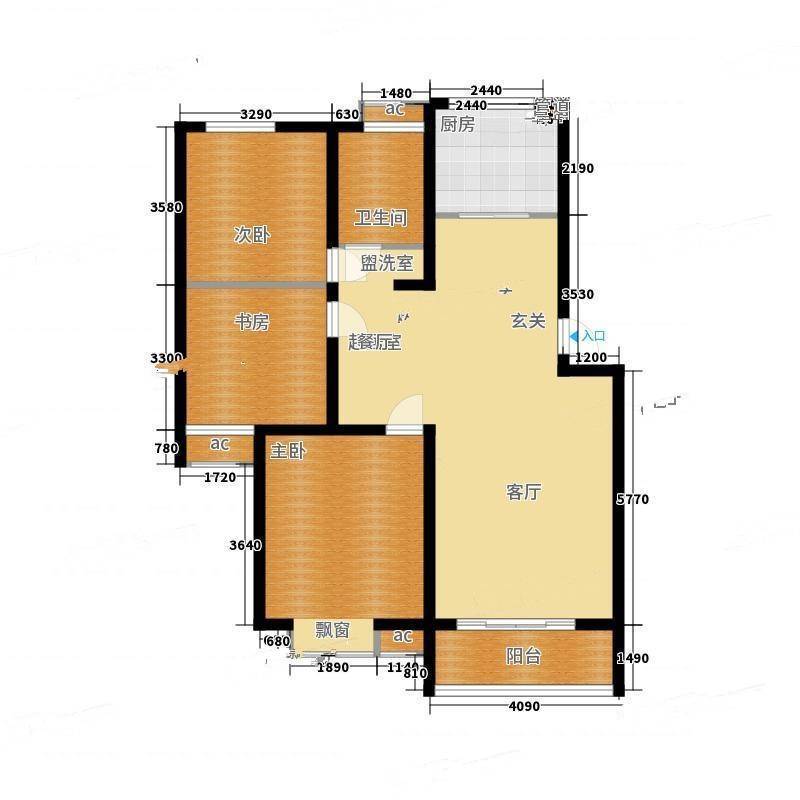 金水湾3室0厅0卫131㎡户型图