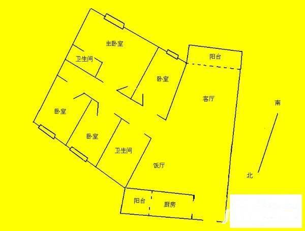 雅居乐花园塞纳湖4室2厅2卫142㎡户型图