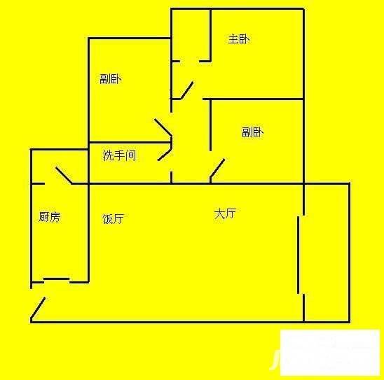 雅居乐花园塞纳湖3室2厅2卫142㎡户型图