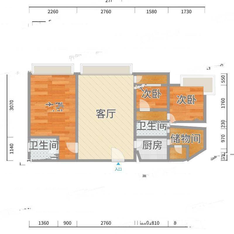 凯茵新城A10区日出康城3室0厅0卫36㎡户型图