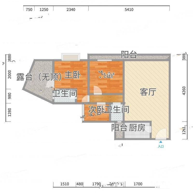 凯茵新城A10区日出康城3室0厅0卫45㎡户型图