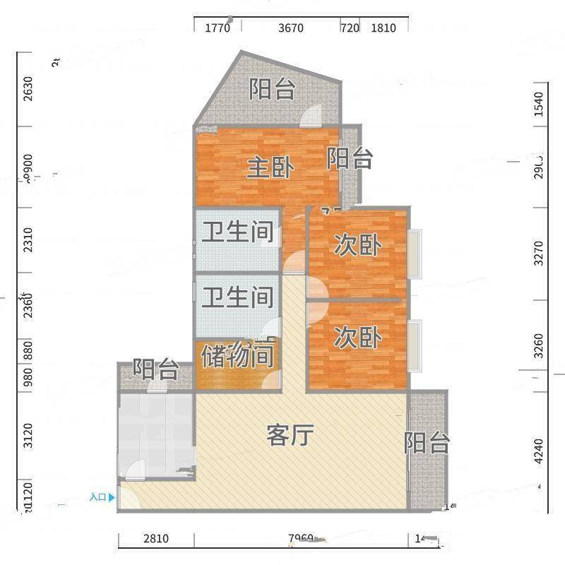 凯茵新城A10区日出康城3室0厅0卫155㎡户型图