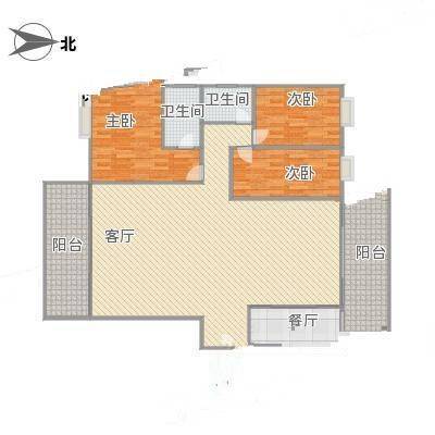 朗晴假日三期3室0厅0卫169㎡户型图