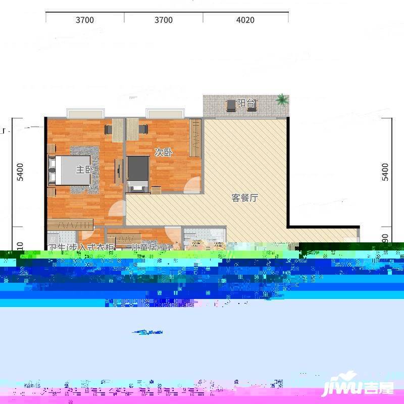 曼哈顿国际社区3室0厅0卫120㎡户型图