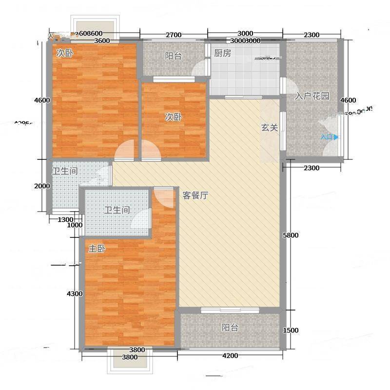 浅水湾·中央公园3室0厅0卫132㎡户型图