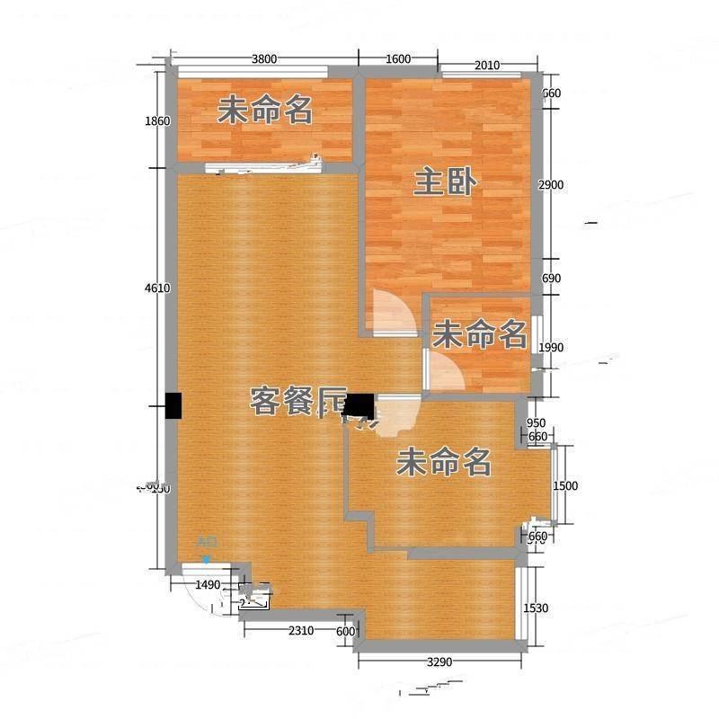 融汇山水1室0厅0卫88㎡户型图