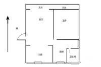 天际小区2室2厅1卫83㎡户型图