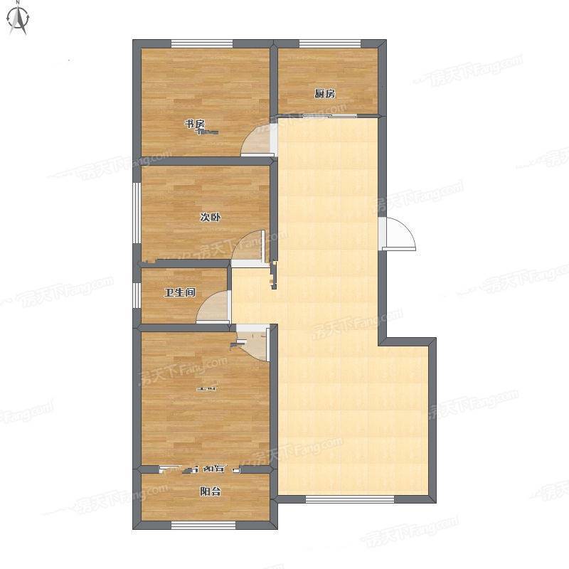 上东城小区3室2厅0卫115㎡户型图