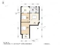 电业二社区2室2厅1卫79.3㎡户型图