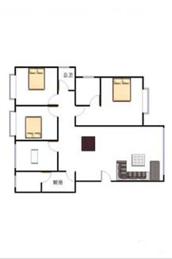 富康园4室2厅2卫141㎡户型图