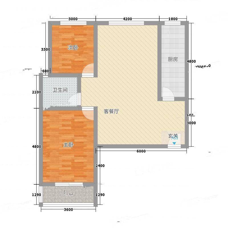 馨怡小区2室0厅0卫113㎡户型图