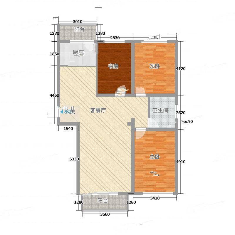 馨宇丽都3室0厅0卫户型图