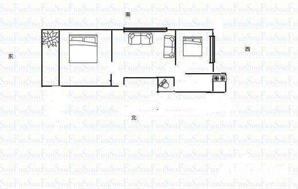 和佳世纪柏林2室1厅1卫92㎡户型图