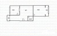 前北屯水利设计院宿舍2室1厅1卫58㎡户型图