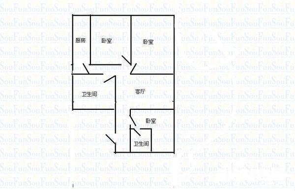 坞城世纪花园3室2厅2卫140㎡户型图