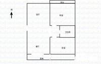 赛马场锦绣苑2室1厅1卫90㎡户型图