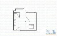 赛马场铁路小区1室1厅1卫46㎡户型图