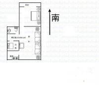 中铁三局集团滨河小区2室1厅1卫54㎡户型图