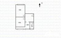 太矿享堂小区2室1厅1卫60㎡户型图