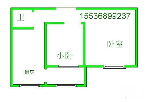 太矿享堂小区2室0厅1卫40㎡户型图