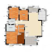 惠泽家园4室0厅0卫157㎡户型图