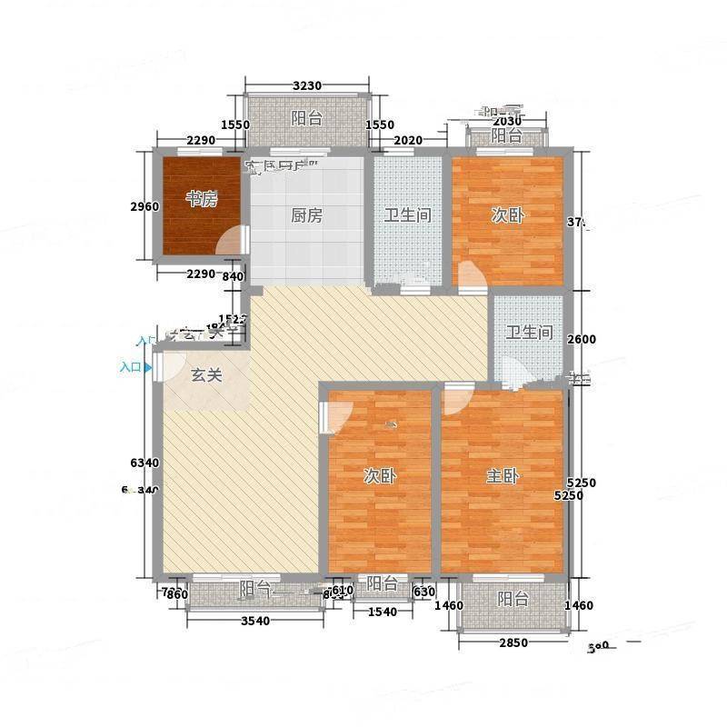 新兴上东庭院4室0厅0卫167㎡户型图