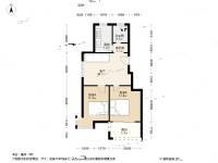 五江湾2室1厅1卫63.5㎡户型图