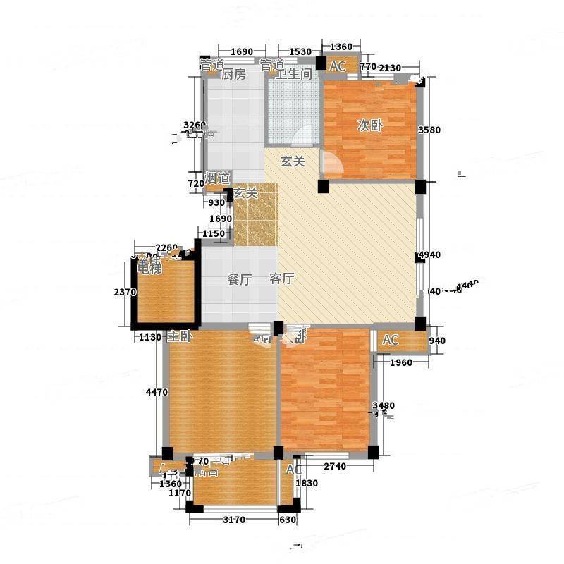 天怡嘉苑3室0厅0卫110㎡户型图