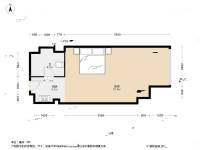 富邦世纪广场1室1厅1卫53.5㎡户型图
