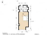 富邦世纪广场1室1厅1卫51.1㎡户型图