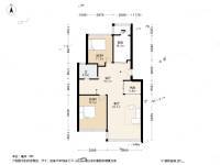 四季桂花园二期怡桂苑2室2厅1卫88㎡户型图