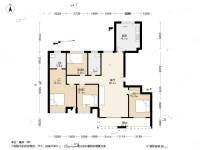 中海国际社区五期4室2厅2卫139.3㎡户型图