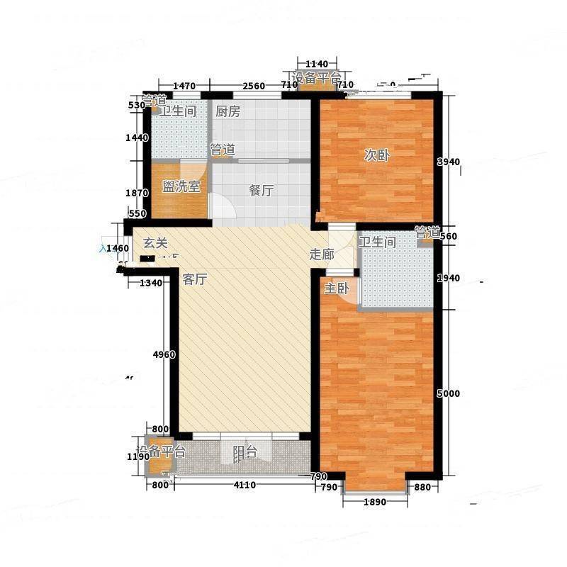 16城联邦公寓2室0厅0卫120㎡户型图