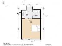万达广场48克拉1室0厅1卫49.5㎡户型图