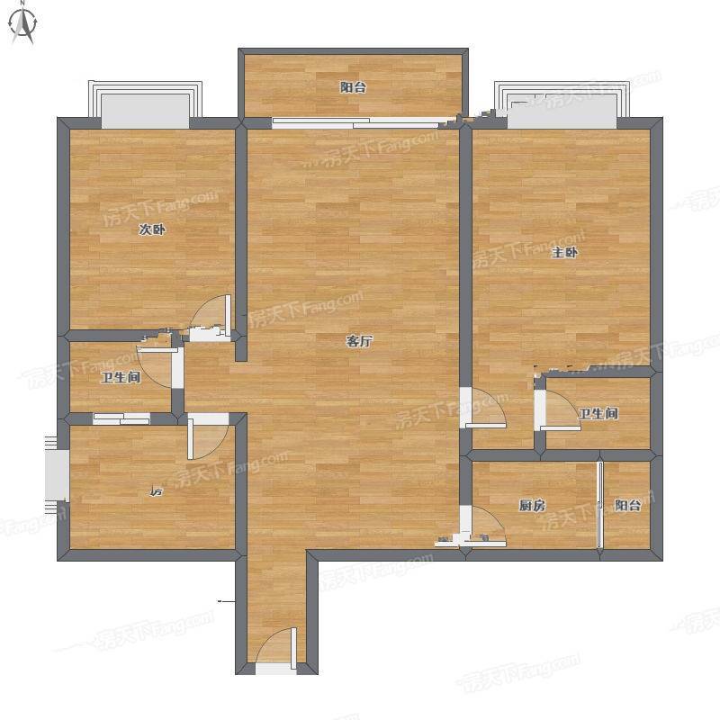 631所家属院3室1厅0卫106㎡户型图