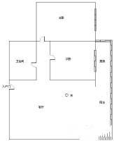 安景苑22室1厅1卫74㎡户型图