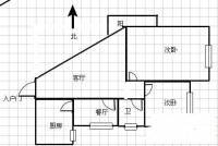 招商广场2室2厅1卫107㎡户型图