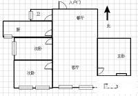 招商广场3室2厅2卫118㎡户型图